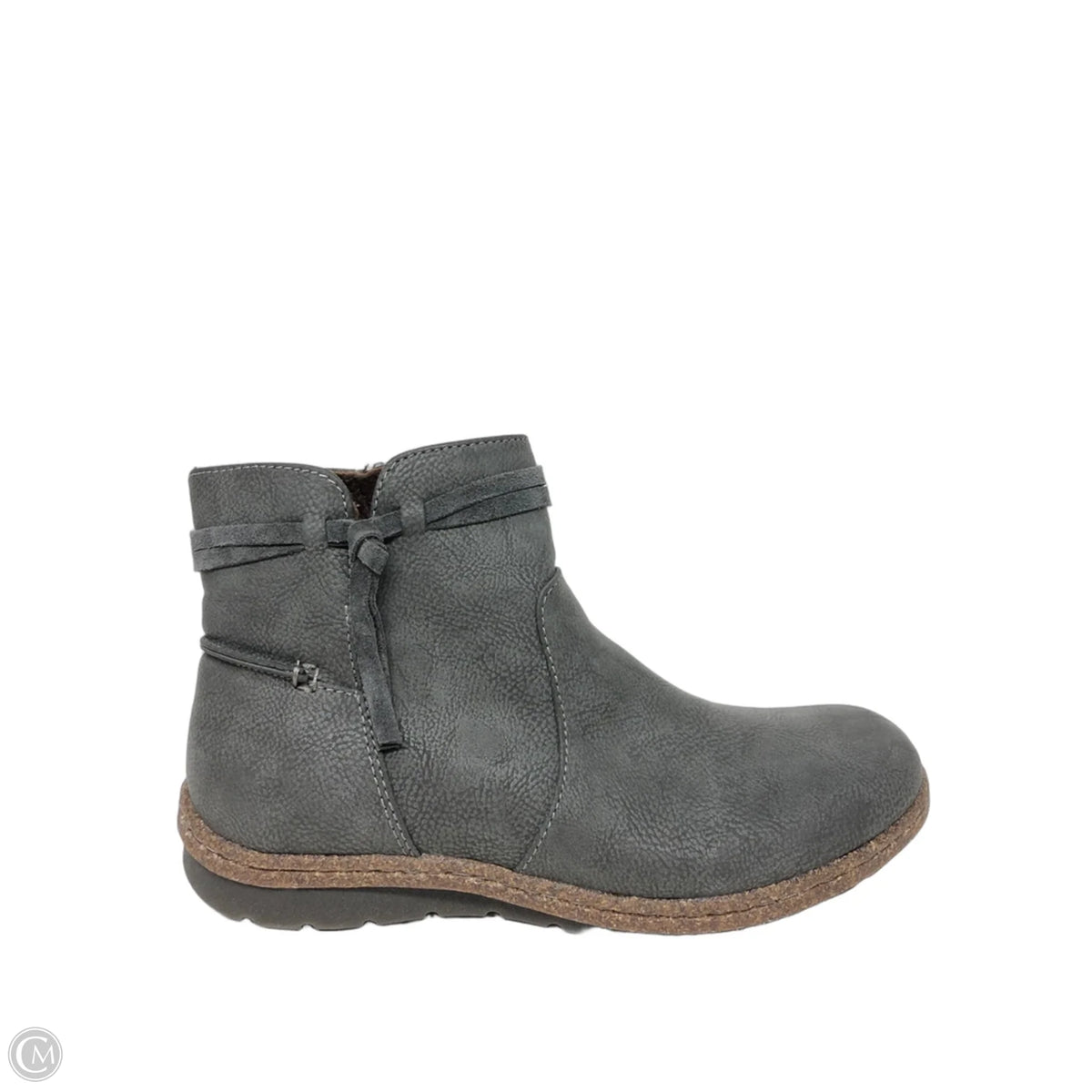 Boots Ankle Flats By Boc In Grey, Size: 7