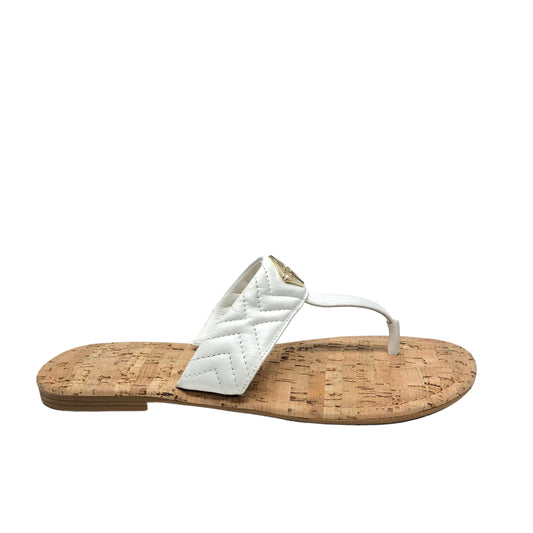 Ivory Sandals Flats Antonio Melani, Size 9.5