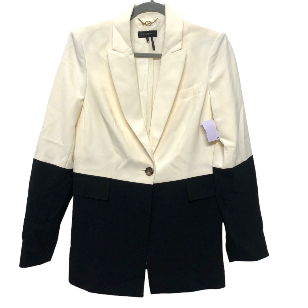 Black & Cream Blazer Donna Karan, Size 2