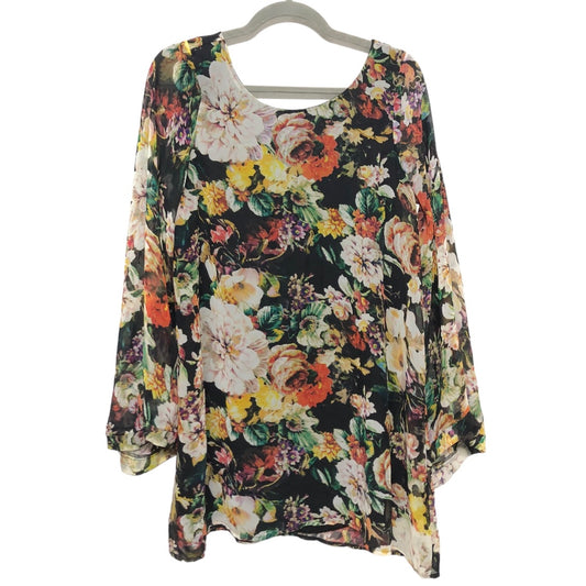 Floral Print Tunic Long Sleeve Show Me Your Mumu, Size S