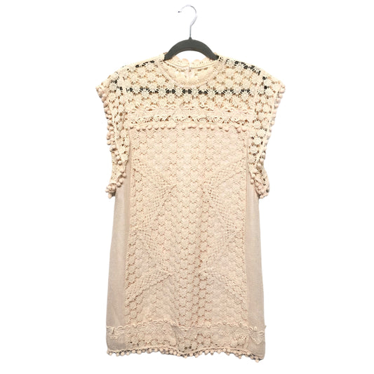 Cream Dress Casual Short Tularosa, Size M