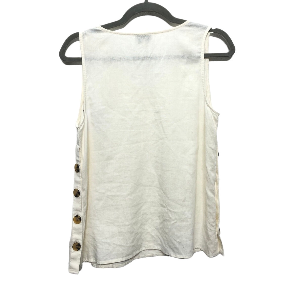 Top Sleeveless By Wonderly In Cream, Size: Xs