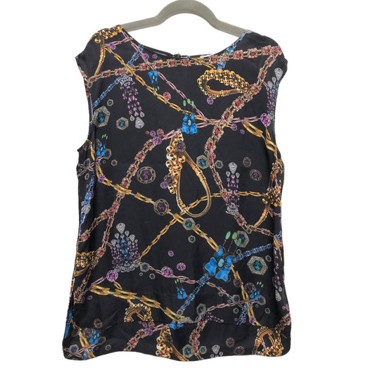 Multi-colored Blouse Sleeveless Chaus, Size L