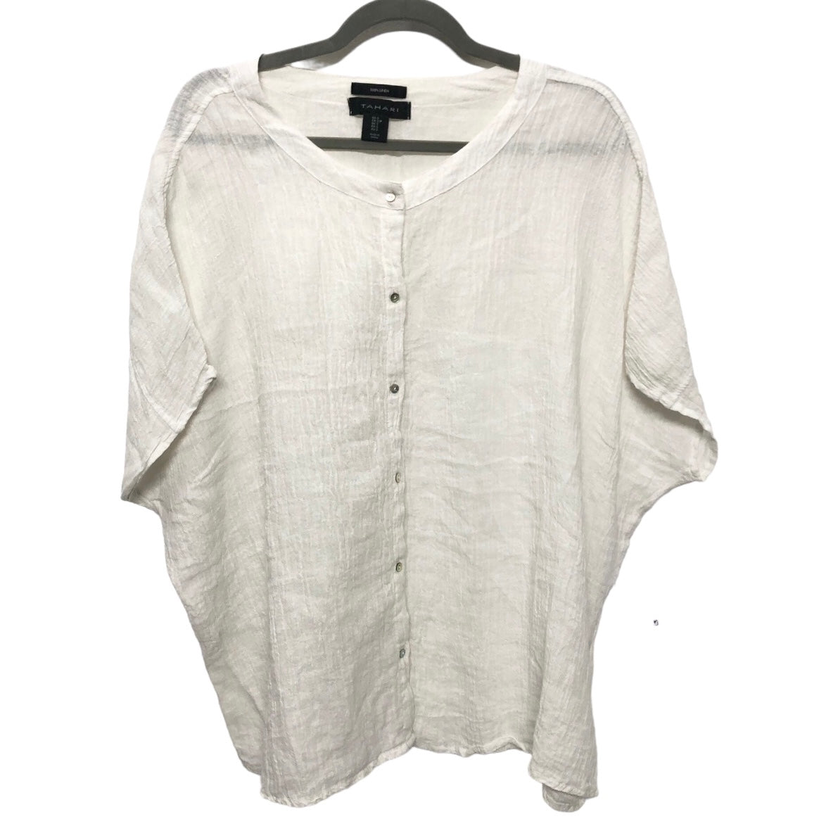 White Top Short Sleeve T Tahari, Size S