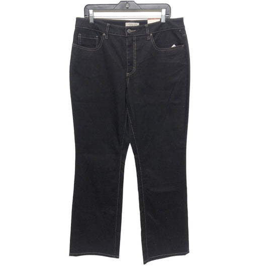 Black Denim Jeans Straight Coldwater Creek, Size 14