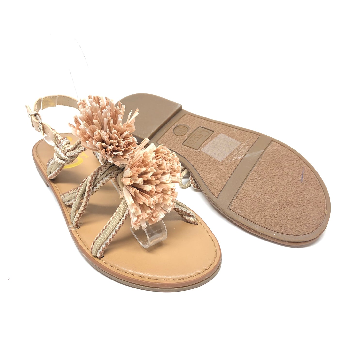 Tan Sandals Flats Circus By Sam Edelman, Size 8.5