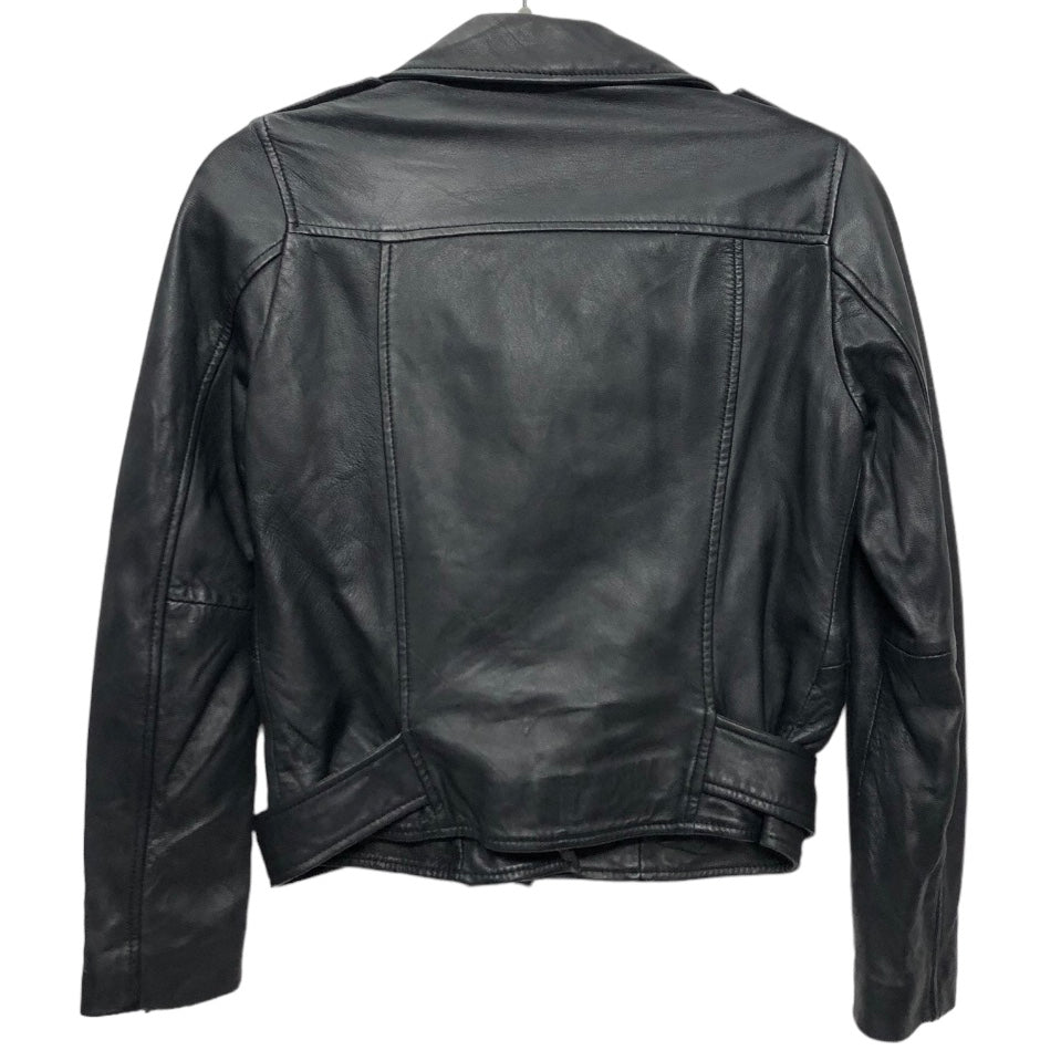 Black Jacket Leather Walter Baker, Size Xs