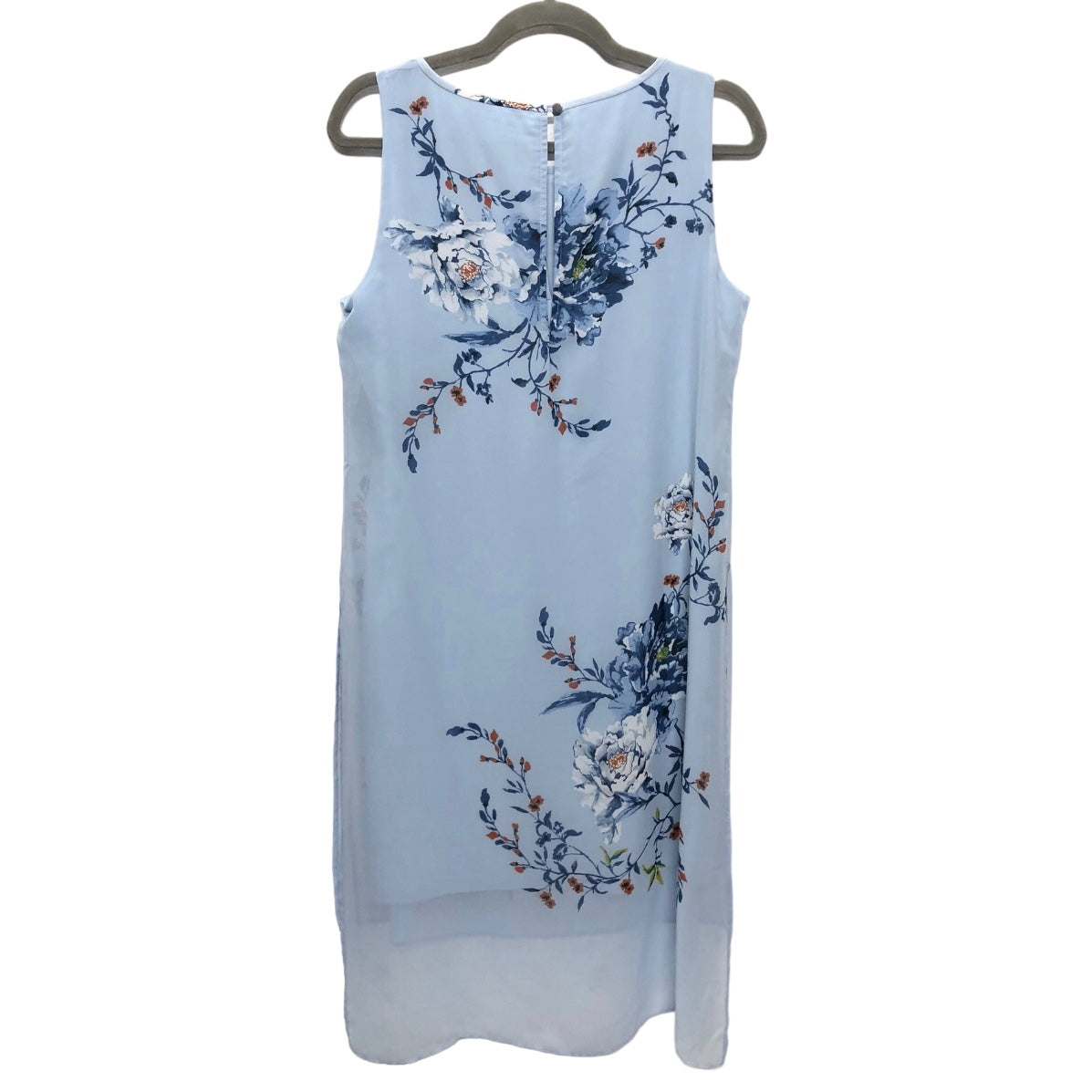 Blue Dress Casual Midi White House Black Market, Size M