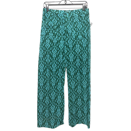 Blue & Green Pants Wide Leg Zara, Size S