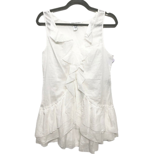 White Blouse Sleeveless Diane Von Furstenberg, Size 8