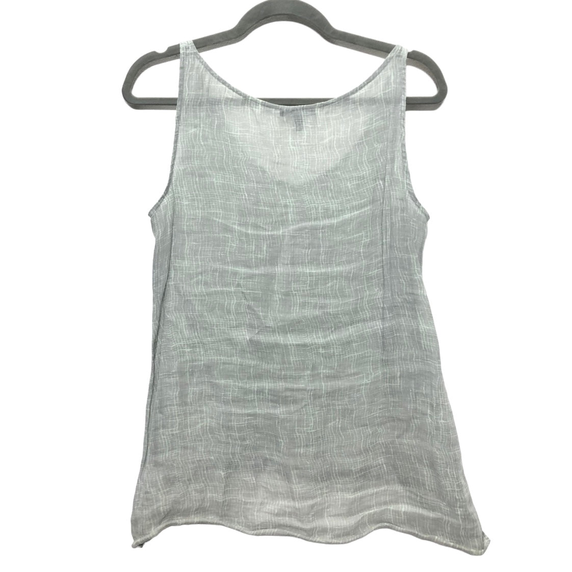 Green & Grey Blouse Sleeveless Eileen Fisher, Size S