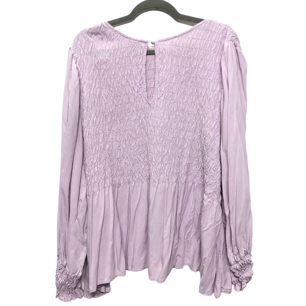 Purple Top Long Sleeve A New Day, Size 4x