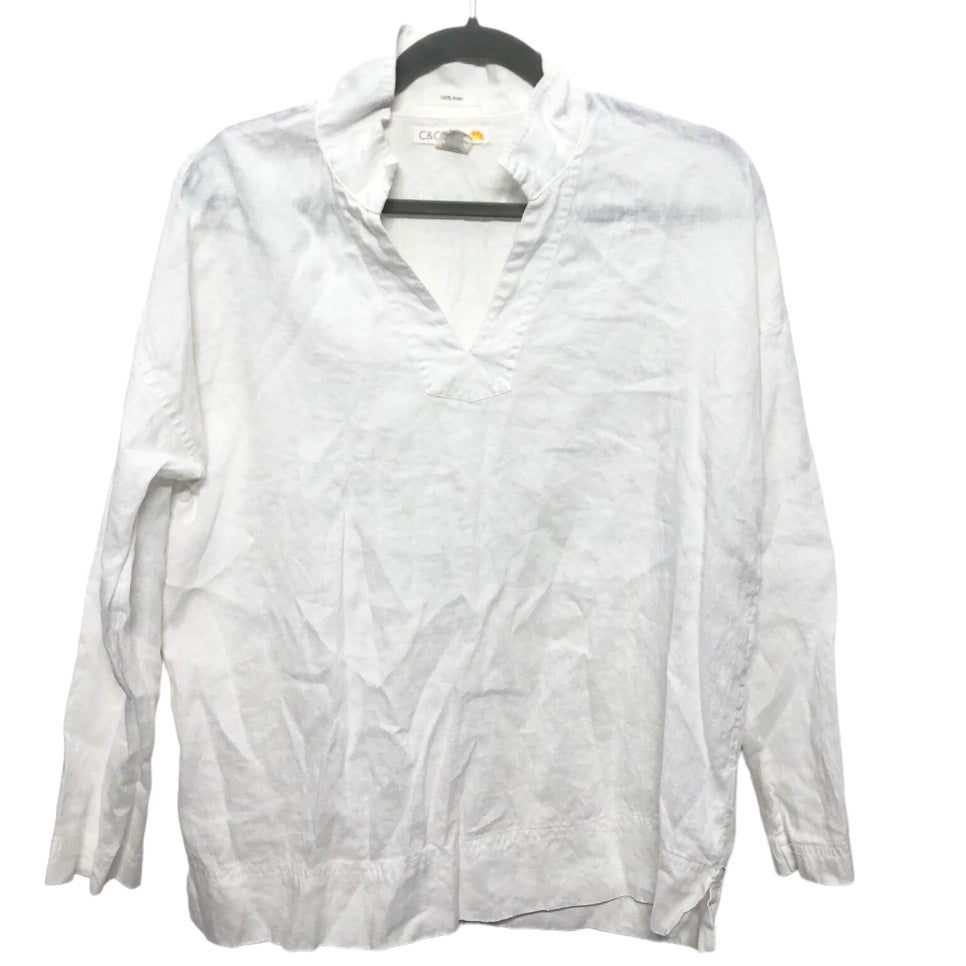 White Top Long Sleeve C And C, Size S