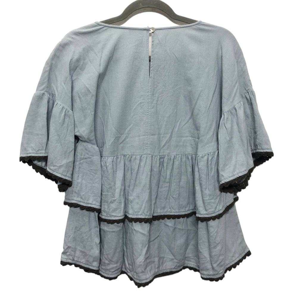 Tunic Short Sleeve By Ivy Jane In Blue, Size: S