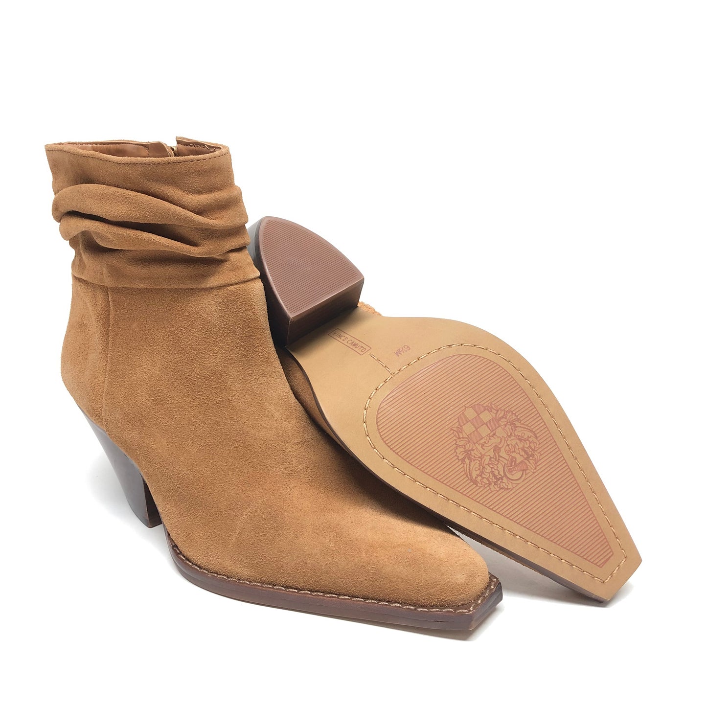 Boots Ankle Heels By Vince Camuto In Brown, Size: 6.5