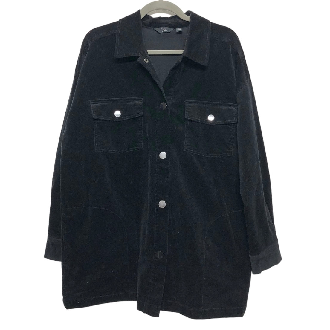 Jacket Shirt By G By Giuliana In Black, Size: L