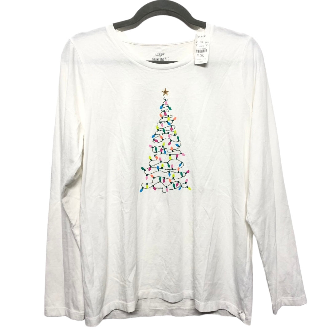 Top Long Sleeve Basic By J. Crew In White, Size: M