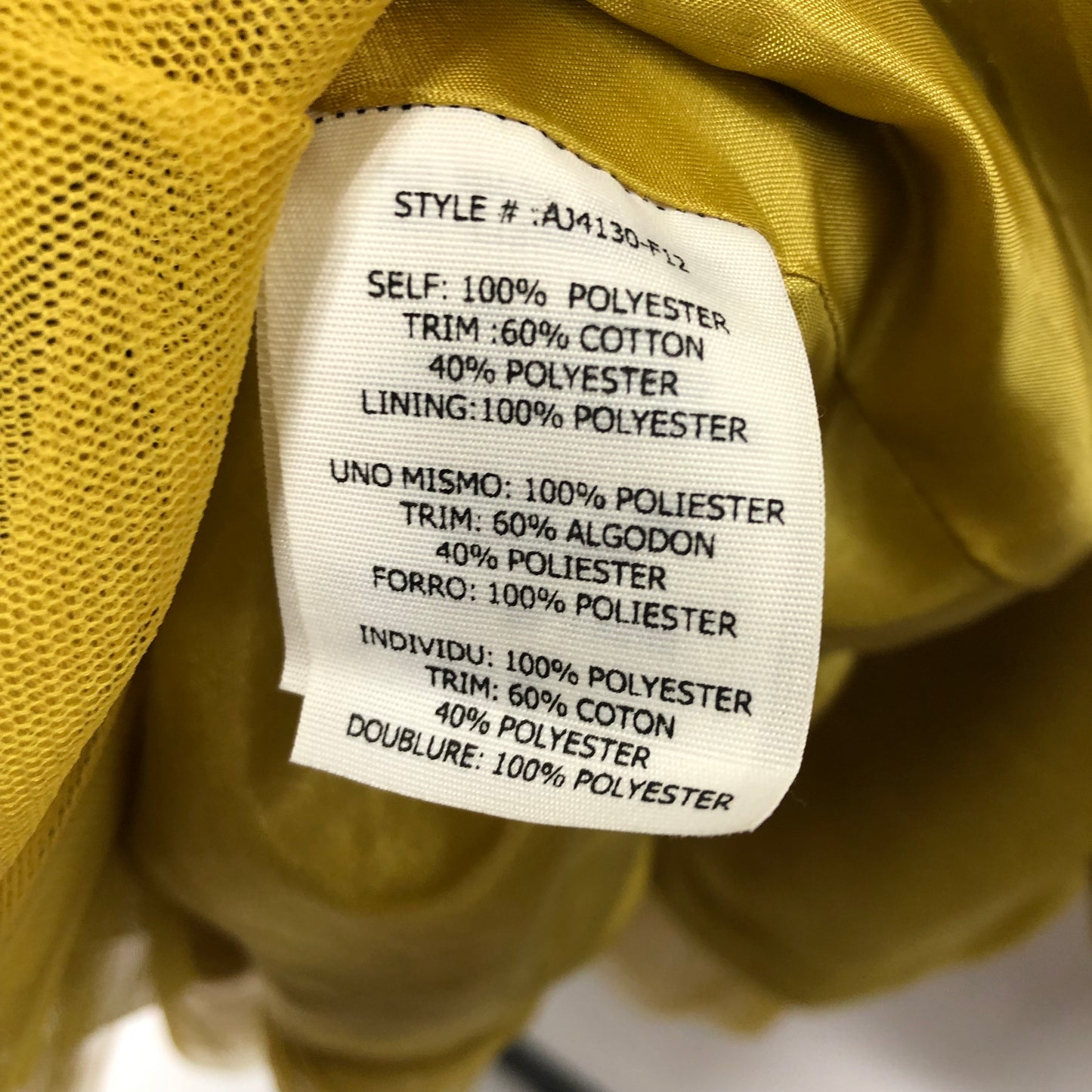 Coat Wool By Clothes Mentor In Yellow, Size: L