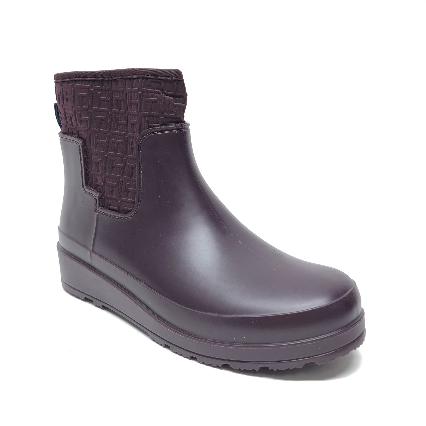 Boots Rain By Tommy Hilfiger In Brown & Purple, Size: 9