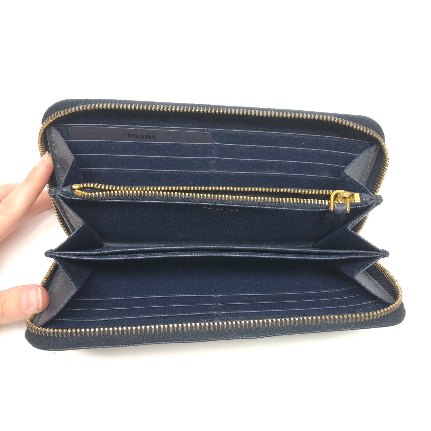 Wallet Luxury Designer By Prada, Size: Medium