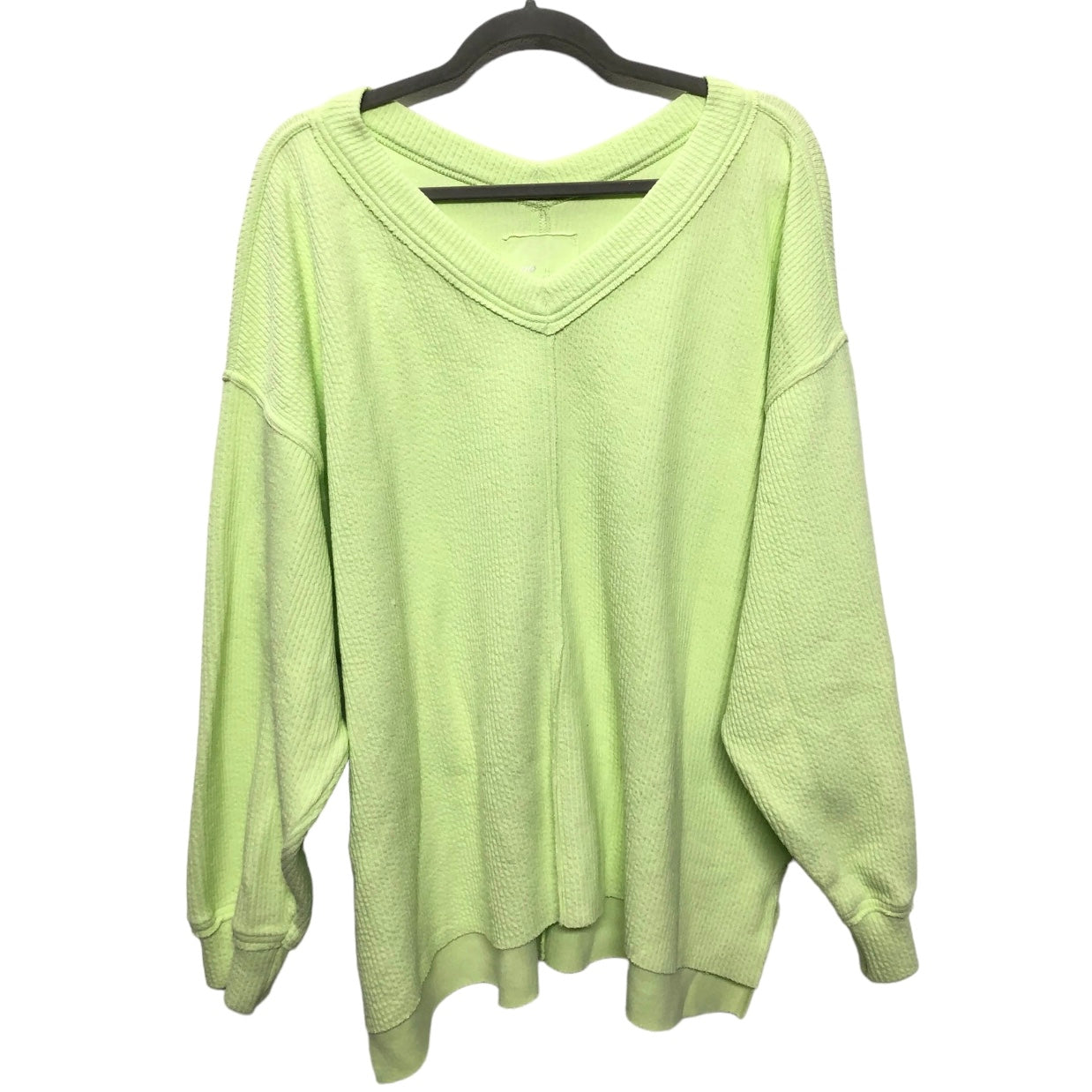 Sweatshirt Crewneck By Aerie In Chartreuse, Size: L