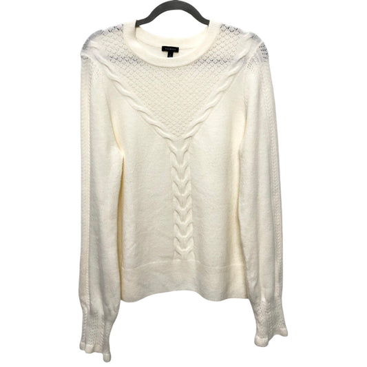 Sweater By Talbots In Cream, Size: L