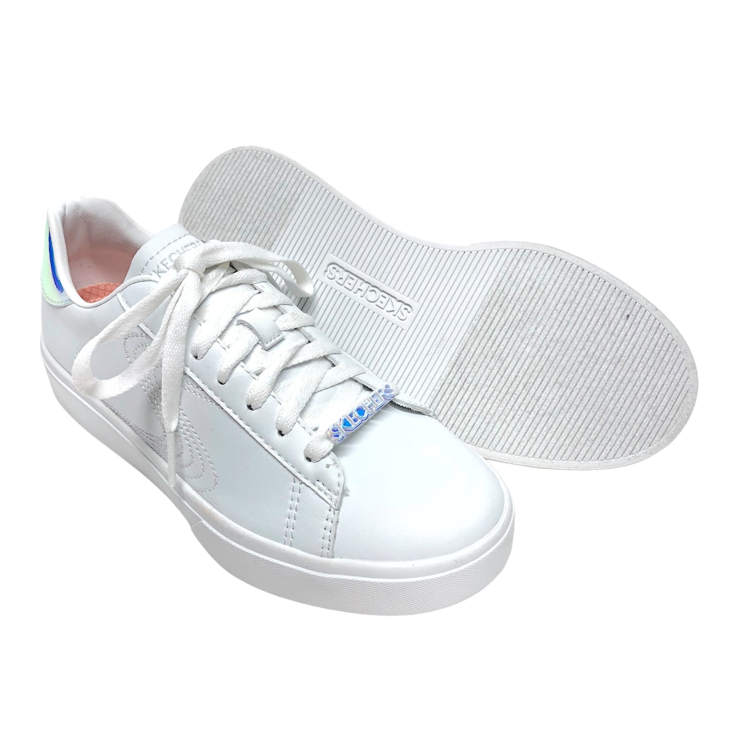 Shoes Sneakers By Skechers In White, Size: 5