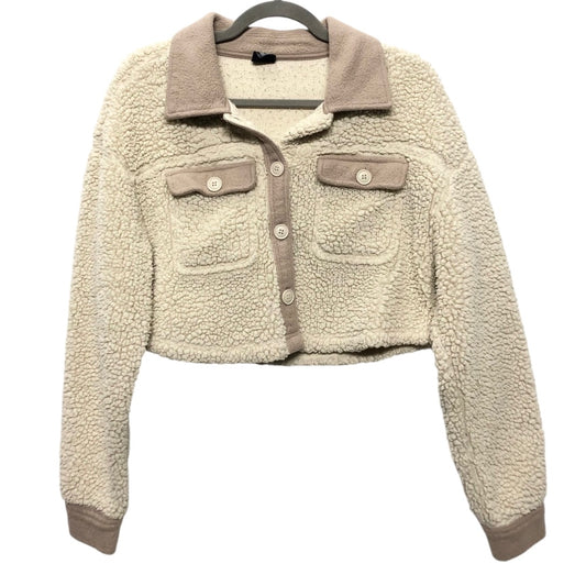 Jacket Faux Fur & Sherpa By Pacsun In Beige, Size: Xs