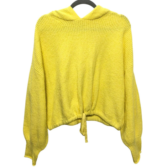 Sweatshirt Hoodie By American Eagle In Yellow, Size: M