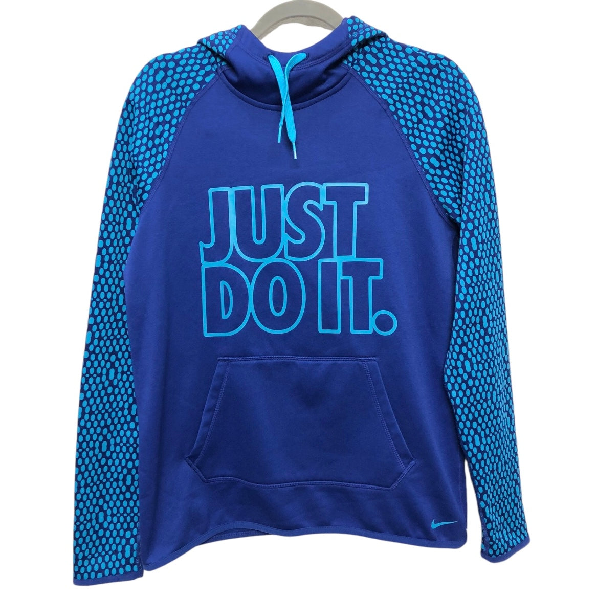 Athletic Sweatshirt Hoodie By Nike In Blue, Size: S