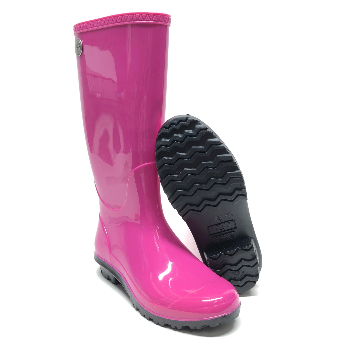 Boots Designer By Ugg In Pink, Size: 6