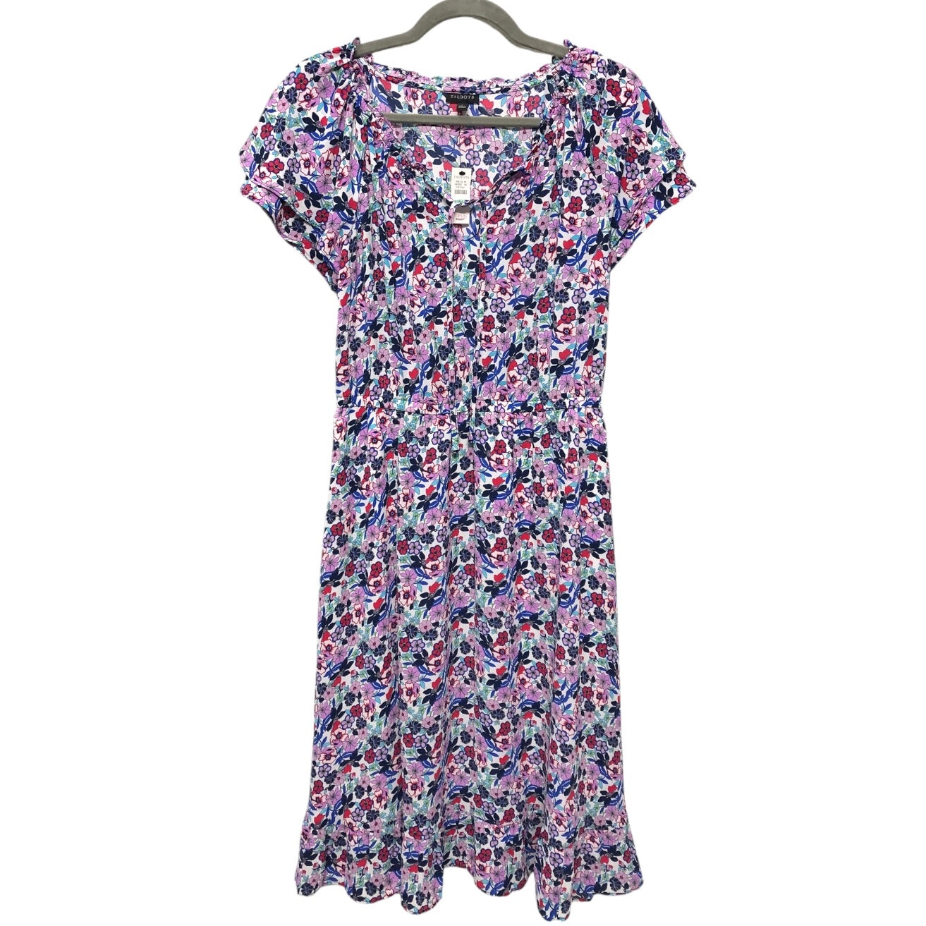 Dress Casual Midi By Talbots In Floral Print, Size: 4