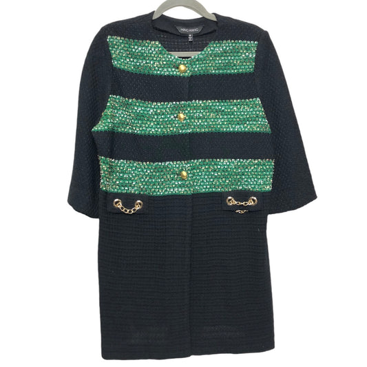 Coat Other By Ming Wang In Black & Green, Size: M