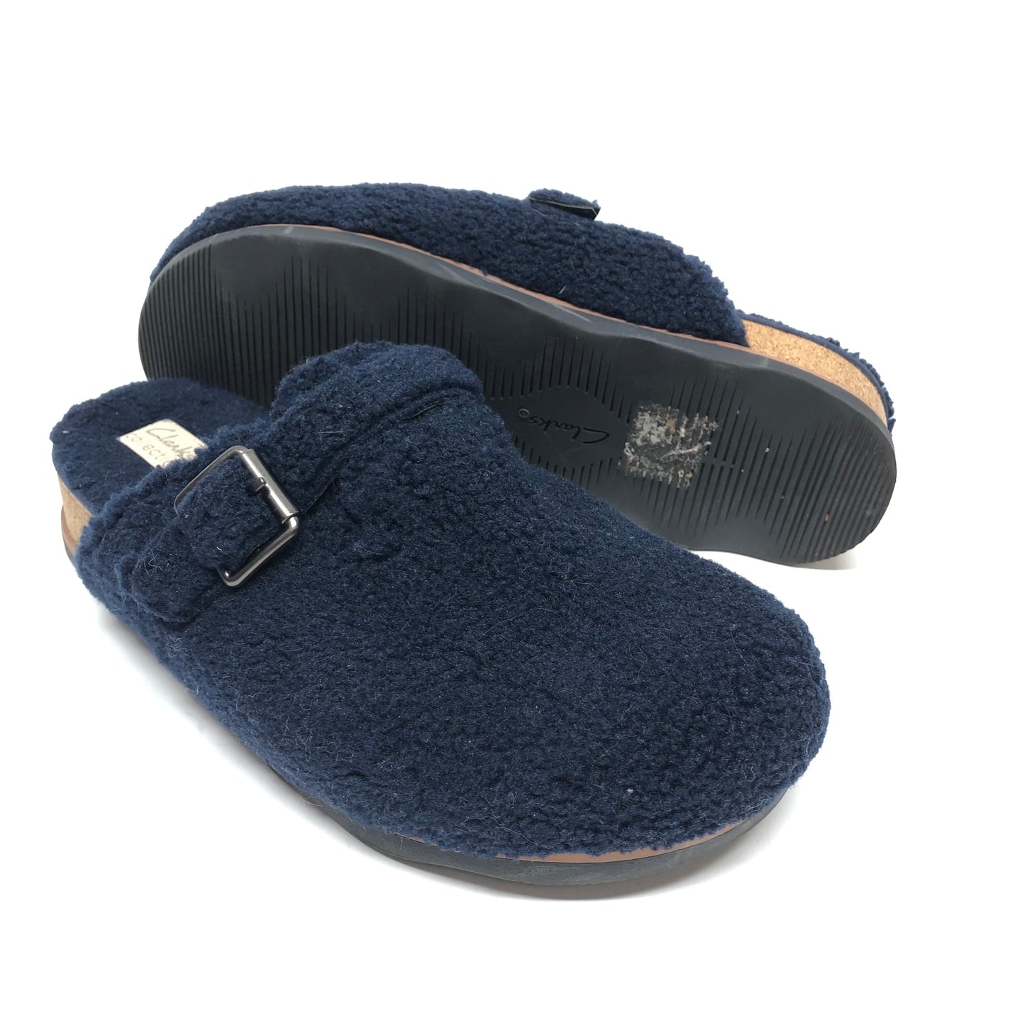 Slippers By Clarks In Navy, Size: 10