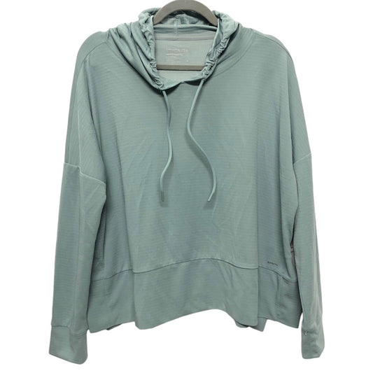 Athletic Sweatshirt Hoodie By Mondetta In Green, Size: M