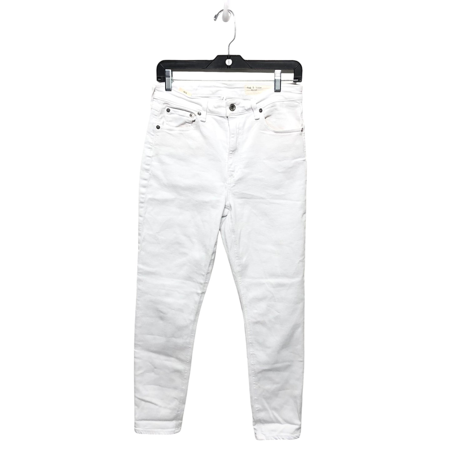 Jeans Skinny By Rag & Bones Jeans In White Denim, Size: 6