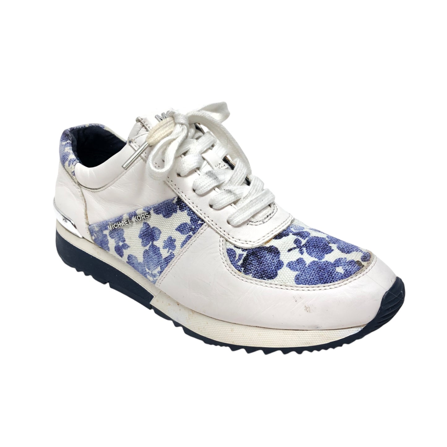 Shoes Sneakers By Michael By Michael Kors In Blue & White, Size: 8