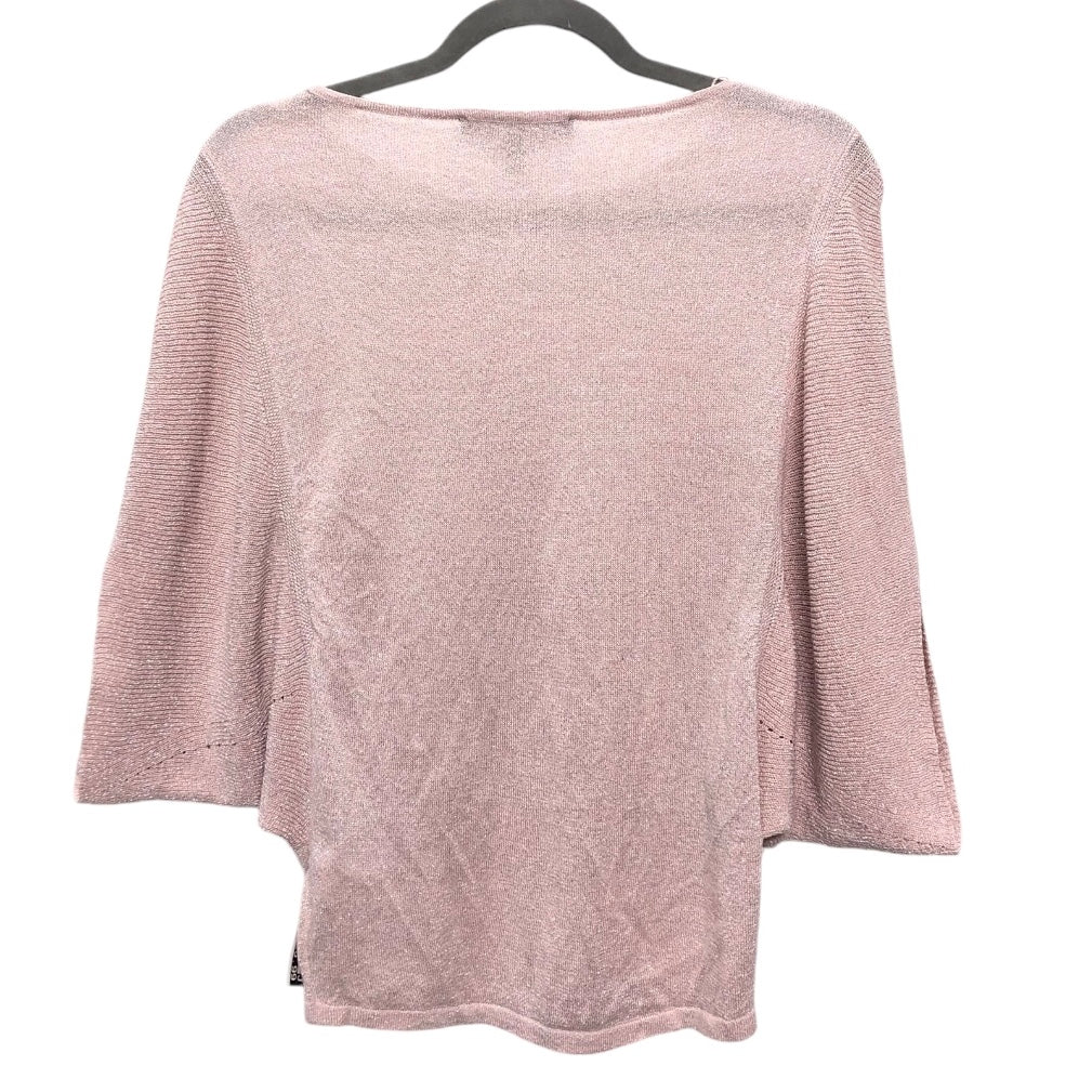 Sweater Short Sleeve By White House Black Market In Pink, Size: Xs