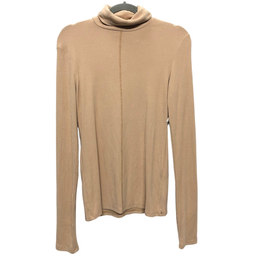 Top Long Sleeve By La Miel In Beige, Size: L