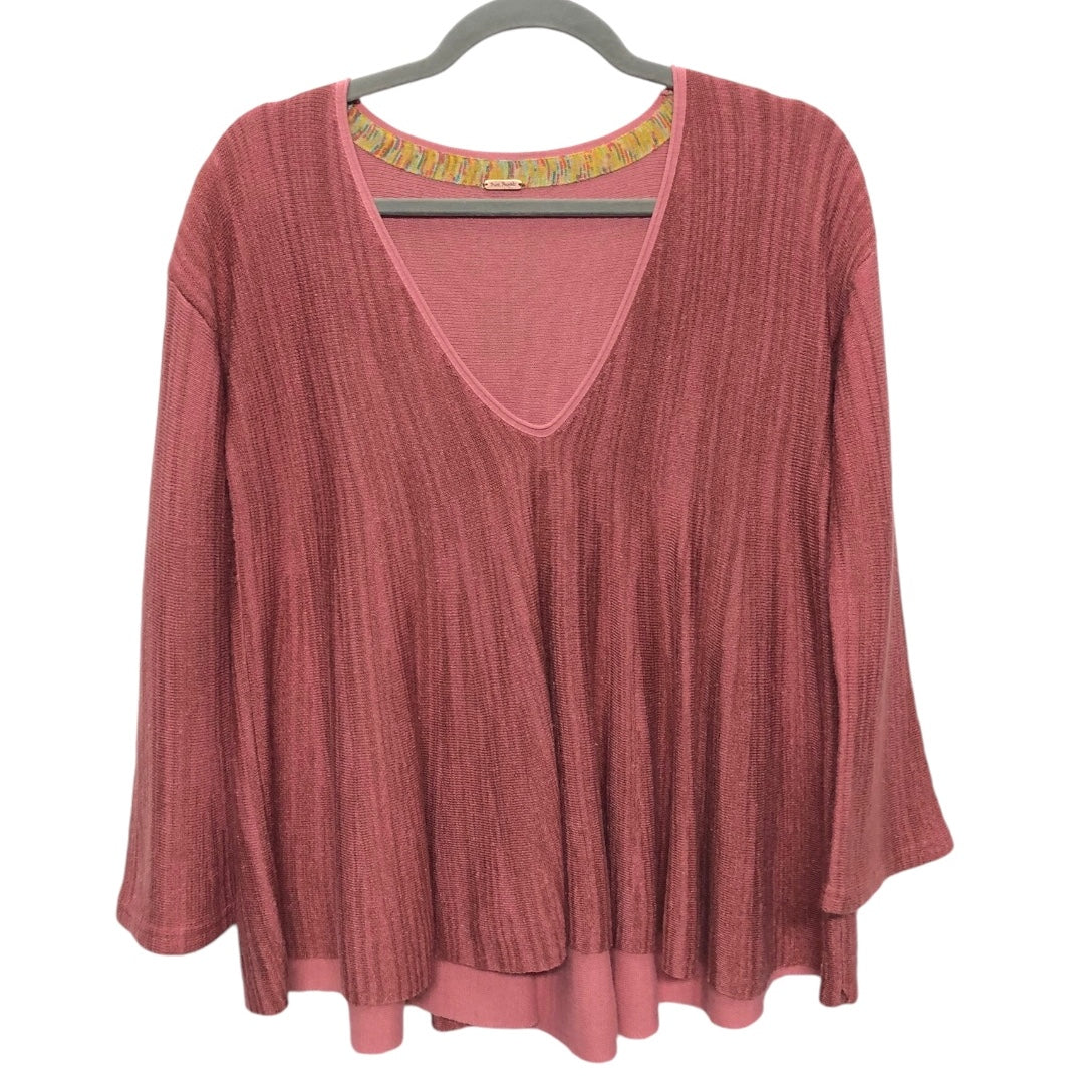 Sweater By Free People In Pink, Size: L