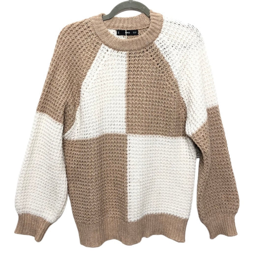 Sweater By Mng In Tan & White, Size: S