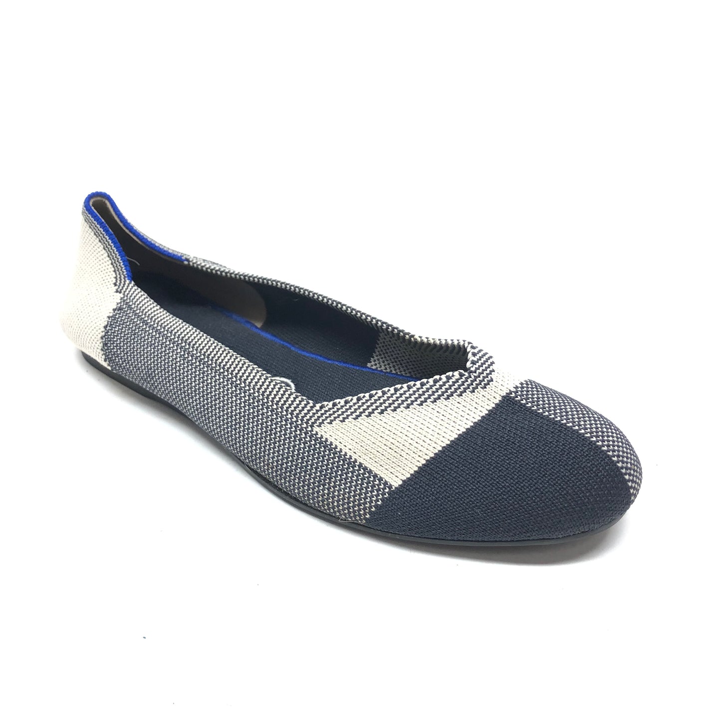 Shoes Flats By Rothys In Blue & Grey, Size: 8.5