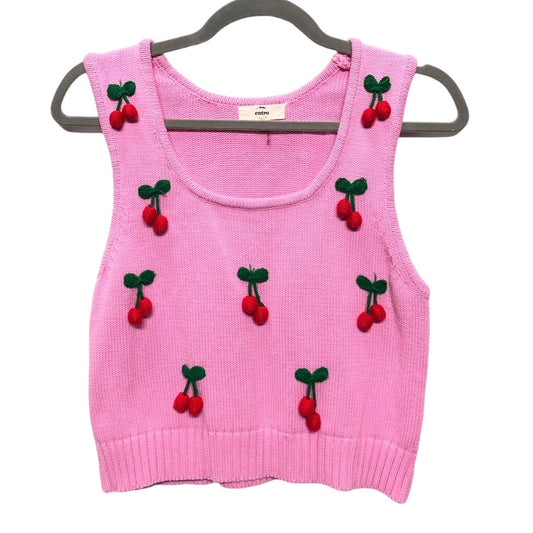 Top Sleeveless By Entro In Pink, Size: M