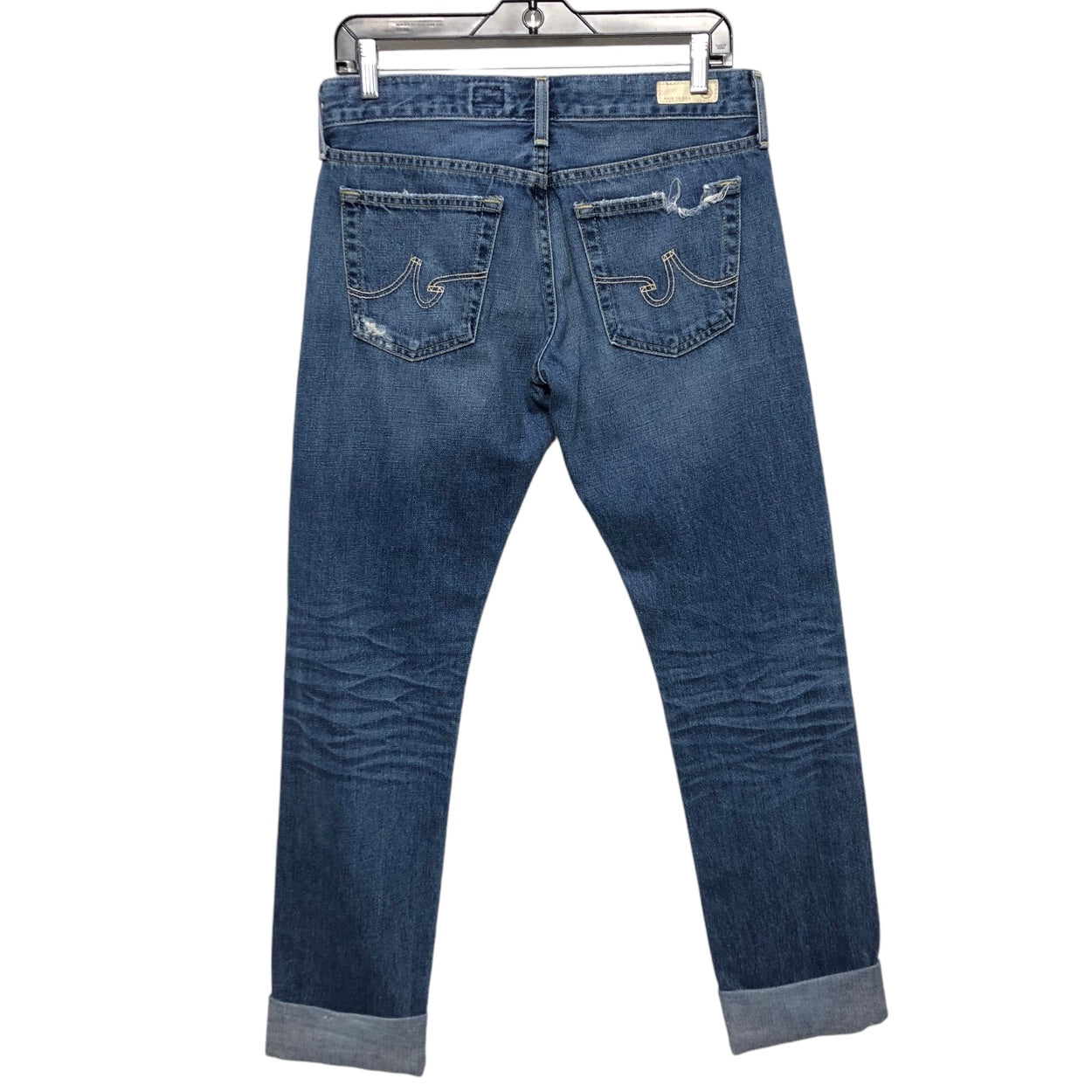 Jeans Cropped By Adriano Goldschmied In Blue Denim, Size: 4