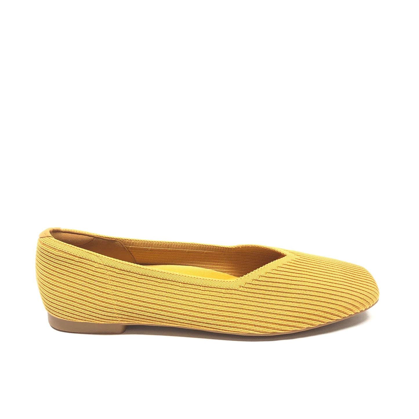 Shoes Flats By Clothes Mentor In Yellow, Size: 8.5