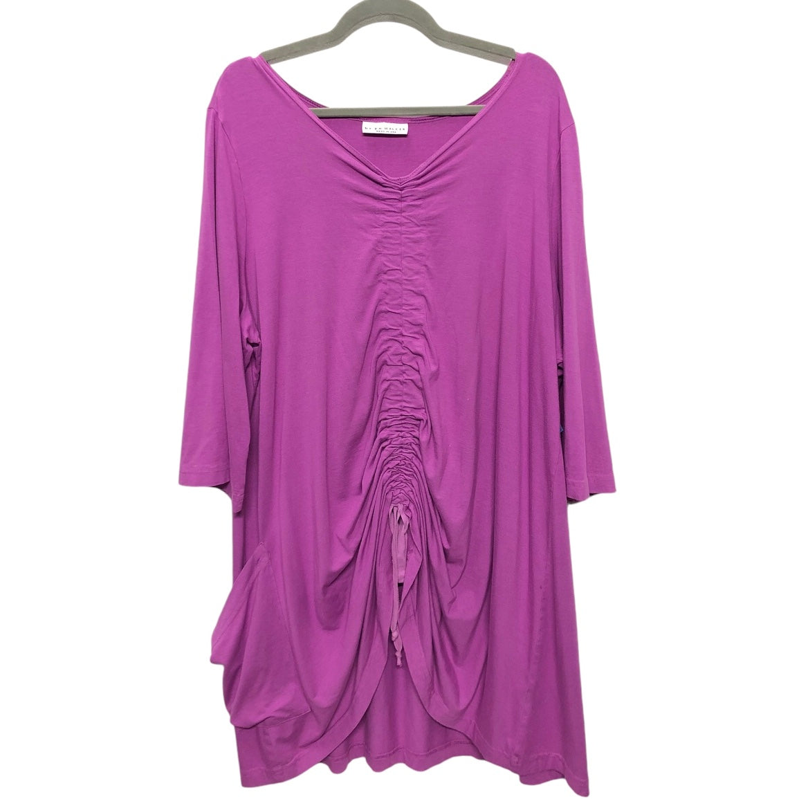 Tunic 3/4 Sleeve By Bryn Walker In Pink & Purple, Size: Xl