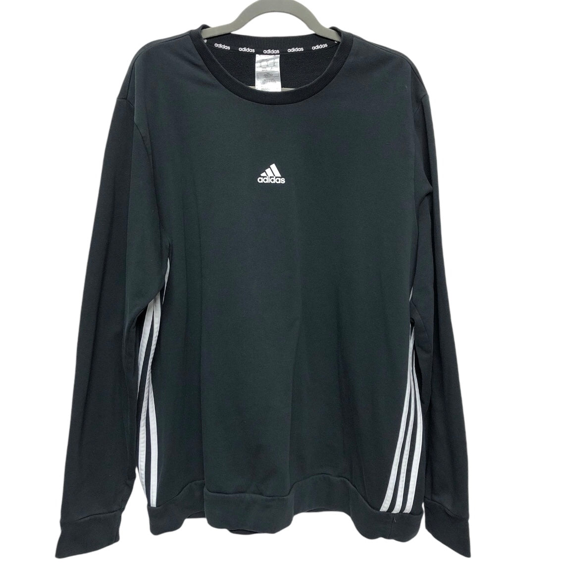 Athletic Sweatshirt Crewneck By Adidas In Black, Size: Xl