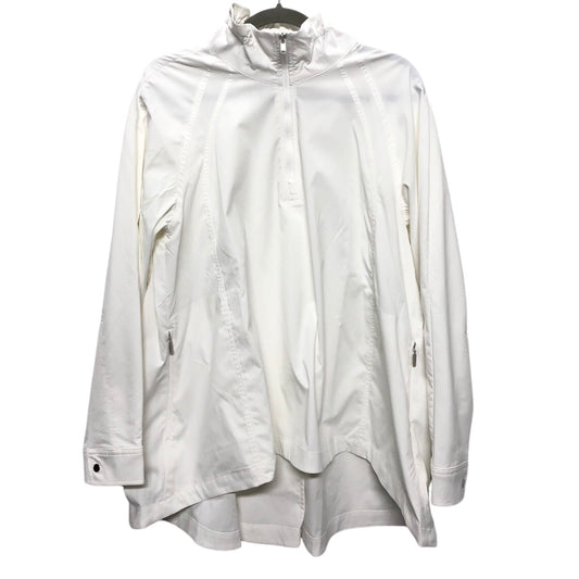 Athletic Jacket By Athleta In White, Size: M