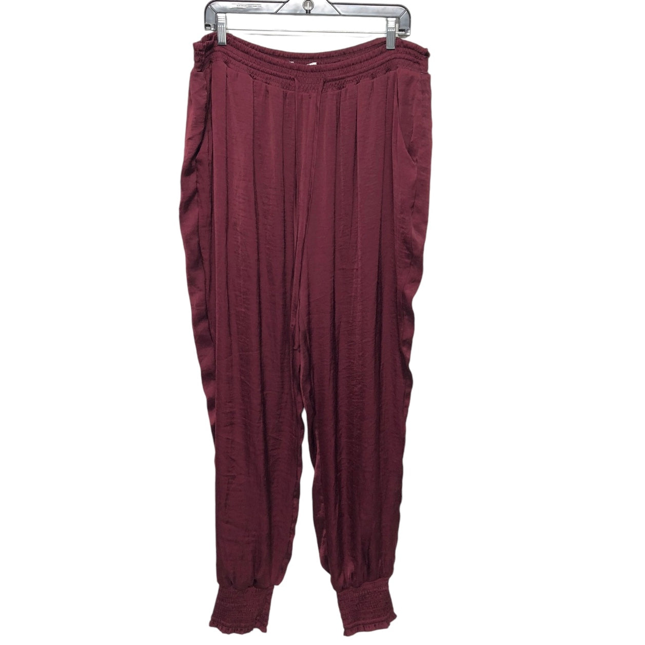 Pants Joggers By Gibson And Latimer In Maroon, Size: Xxl