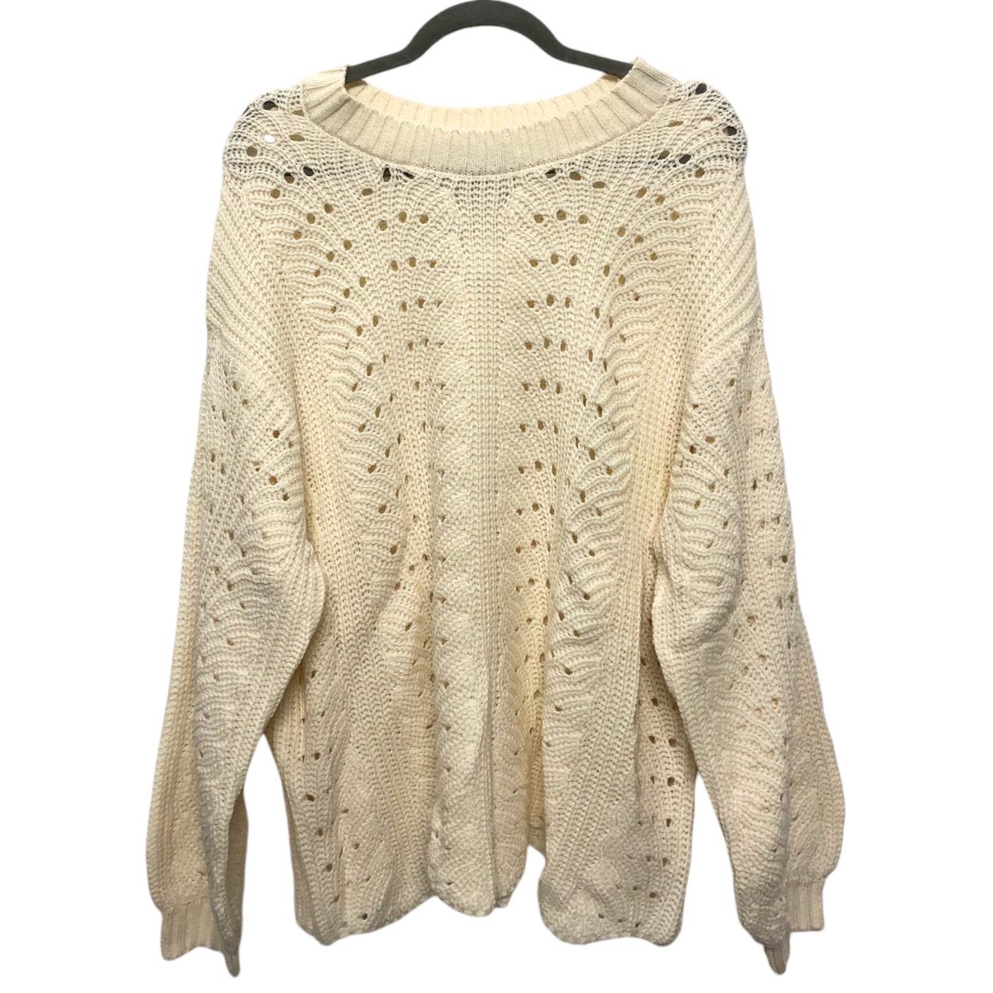 Sweater By Jessica Simpson In Cream, Size: 2x